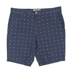 Original Penguin Chino Shorts Mens 31 Navy Blue Floral Cotton Summer Golf Retro